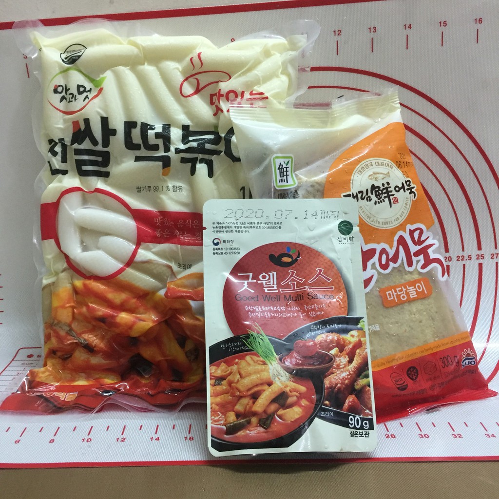 Combo chả cá 300g + 1kg bánh gạo + 90g sốt đủ nấu tokbokki ngon