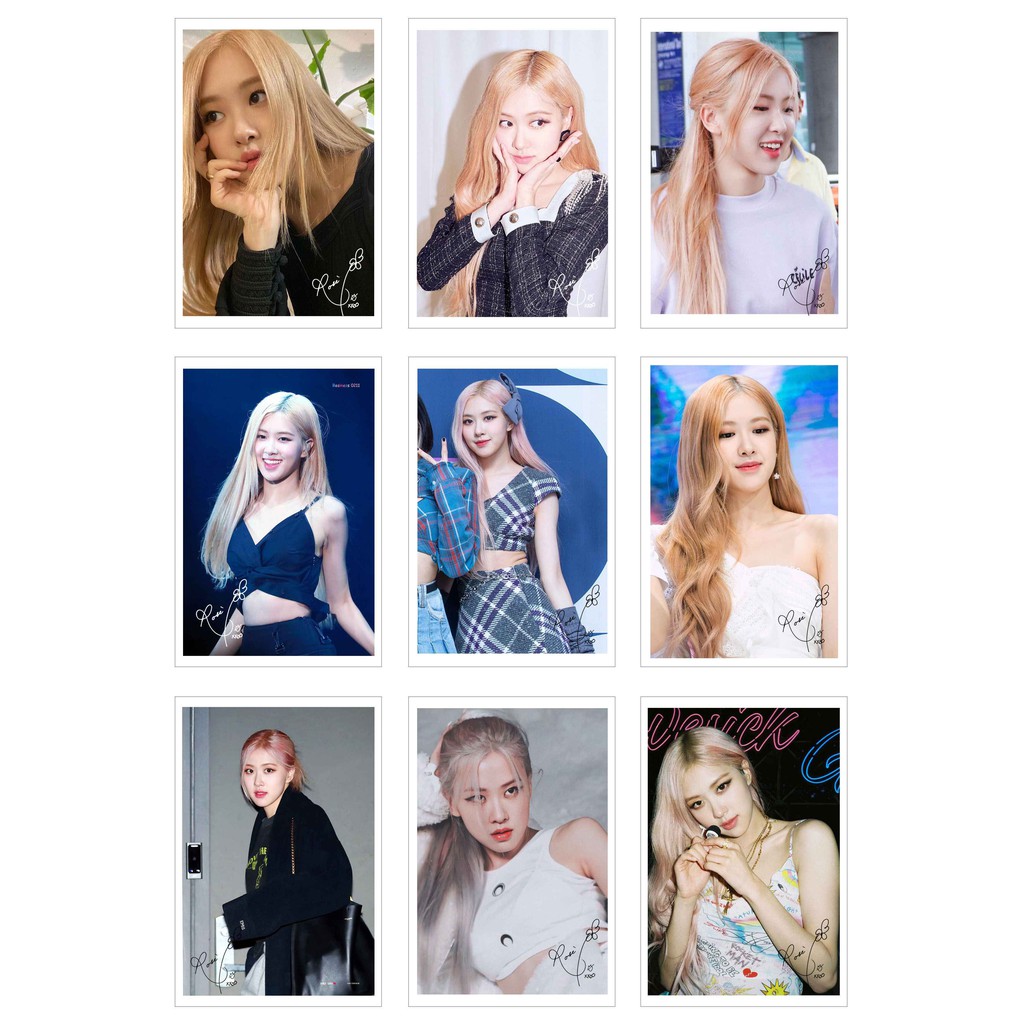 Lomo Card 54 tấm ROSÉ có chữ ký - BLACKPINK