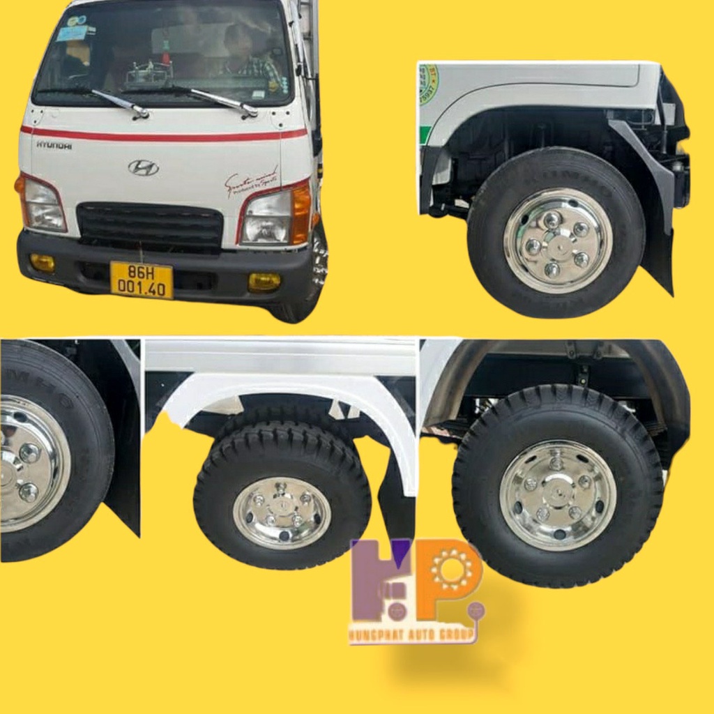 Ốp Chụp Mâm Inox Cho Xe Tải ,XE Ô TÔ, XE HƠI   K250, N250, K165, K3000, K2700