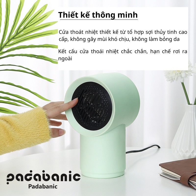 [ Khí Nóng ] Quạt Sưởi - Máy Sưởi Mini Công Nghệ Khí Nóng Để Bàn Tiết Kiệm Điện Tiện Lợi An Toàn Hiệu Quả