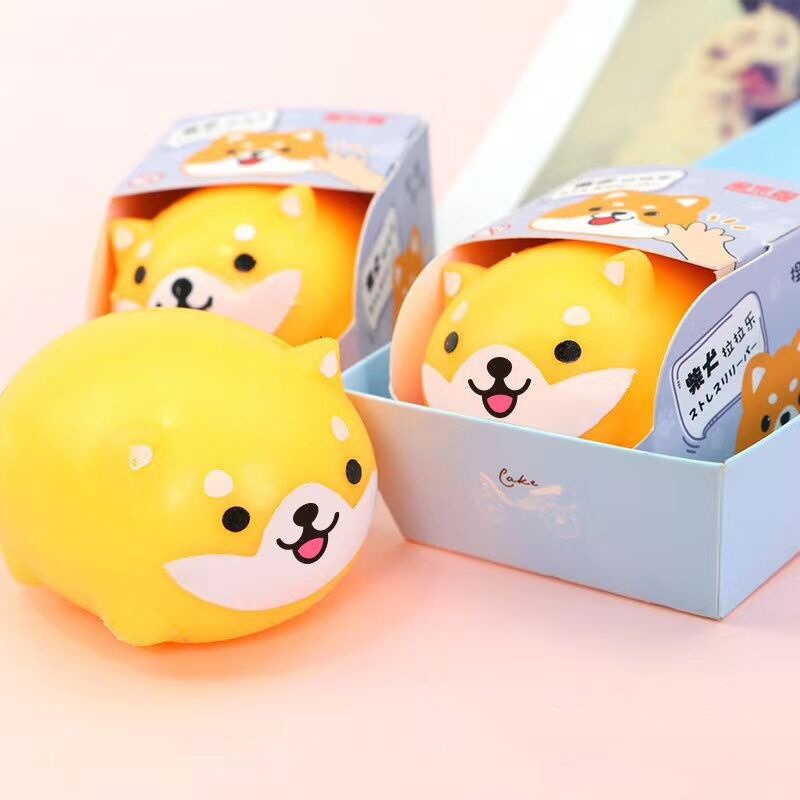 Đồ Chơi Squishy Hình Chú Chó Shiba Dễ Thương Giúp Giảm Căng Thẳng