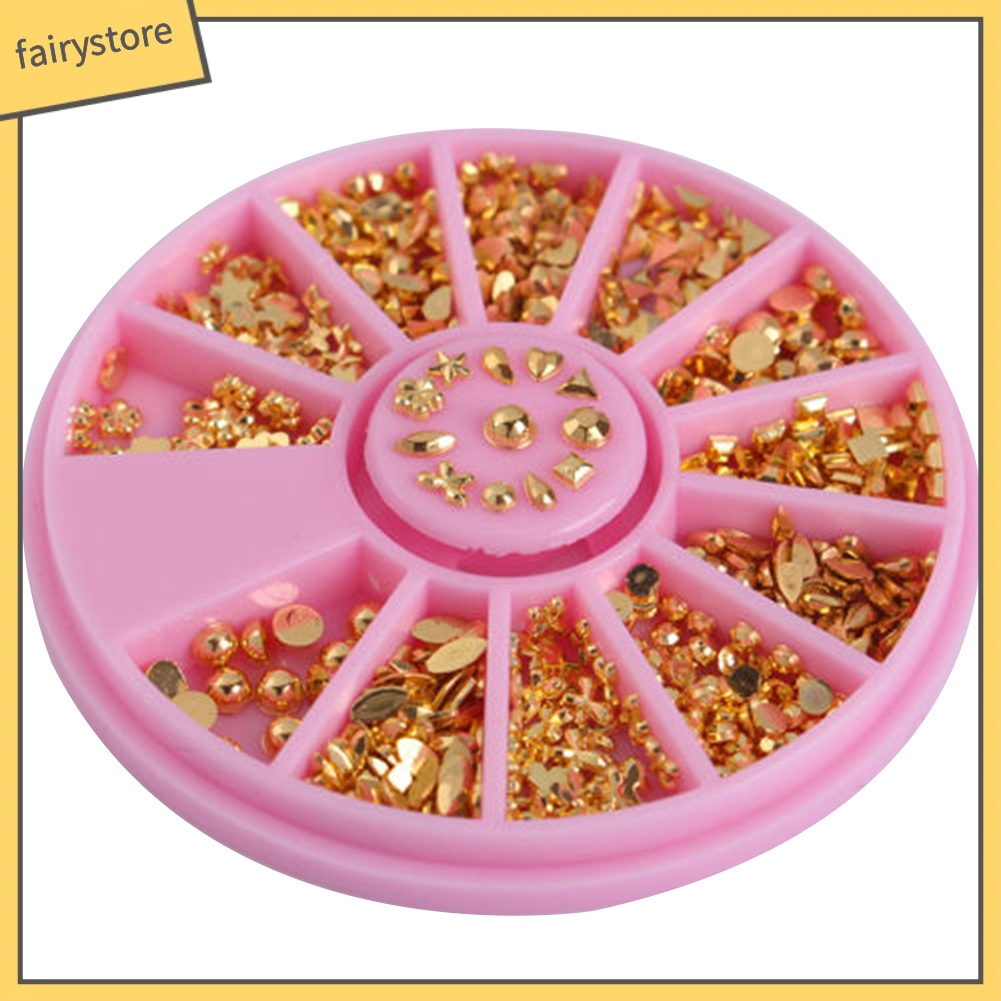 Hộp phụ kiện trang trí móng 3D với 12 hình dáng độc đáo tiện dụng