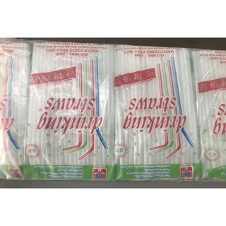 [ST] 1 Gói ống hút trắng xoắn hút nước mía các loại