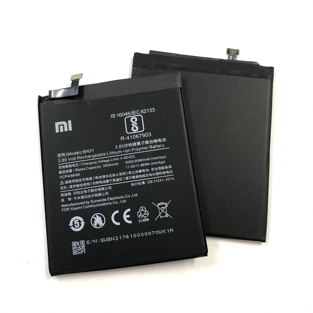 Pin Xiaomi Mi A1/Mi 5X/BN31