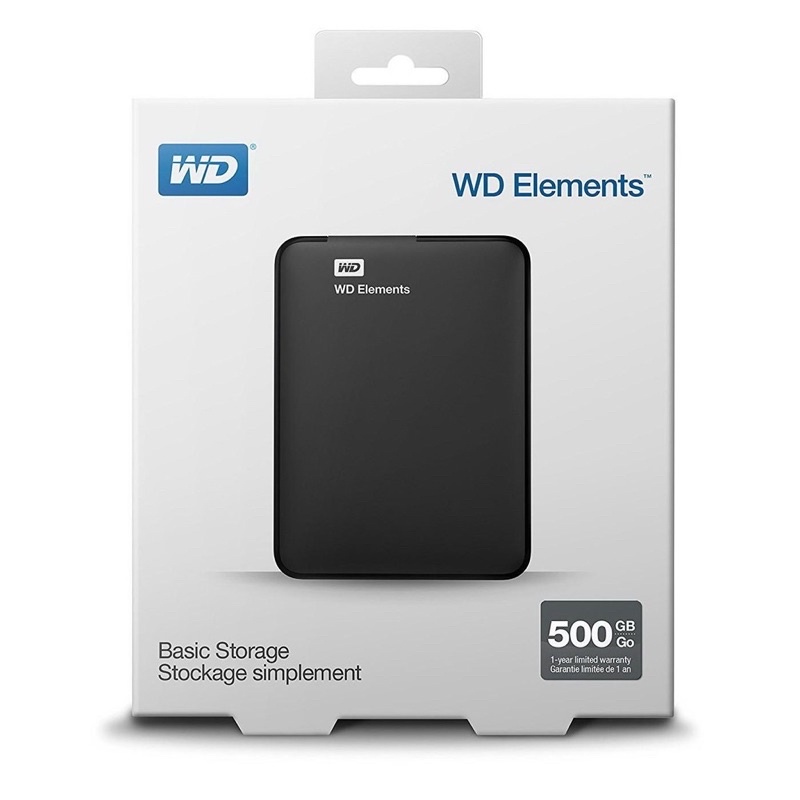 Hộp đựng Ổ cứng di động HDD Box WD ELEMENTS 500GB/1000GB 2.5” USB 3.0. Hộp đựng ổ cứng 3.0 WD đọc tốc độ cao.