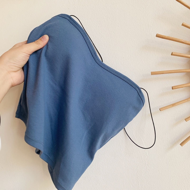 Áo Ống Cotton Co Giãn Màu Trơn Không Tay Ôm Dáng Lưng Đẹp Phong Cách Hàn Quốc Dễ Phối Đồ