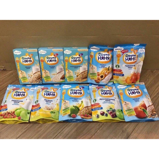 Bột ăn dặm Nga Fruto