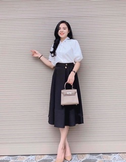 {SIÊU SALE}Chân váy công sở qua gối