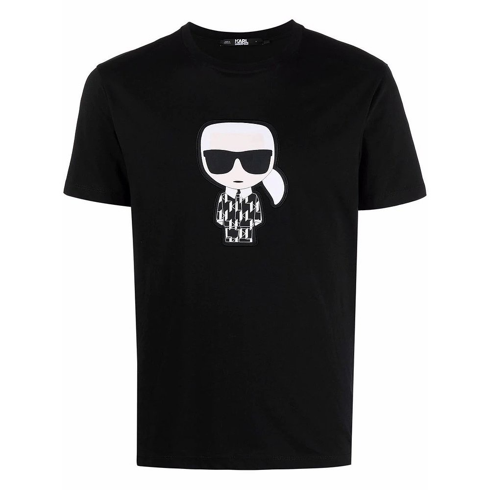 Áo Thun cotton Tay Ngắn In Hình Karl Lagerfeld Thời Trang Unisex
