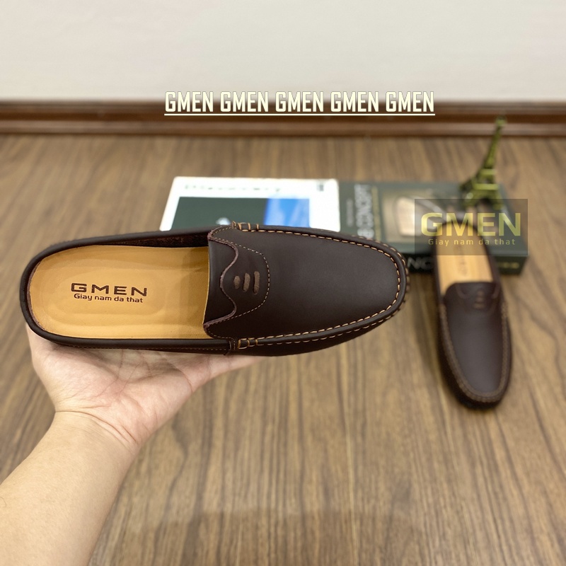 Giày sục nam cao cấp phong cách trẻ trung lịch lãm thoáng mát siêu êm chân GM0104