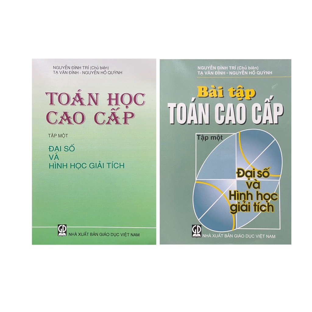 Sách - Combo Toán học cao cấp tập 1 + Bài tập toán cao cấp tập 1
