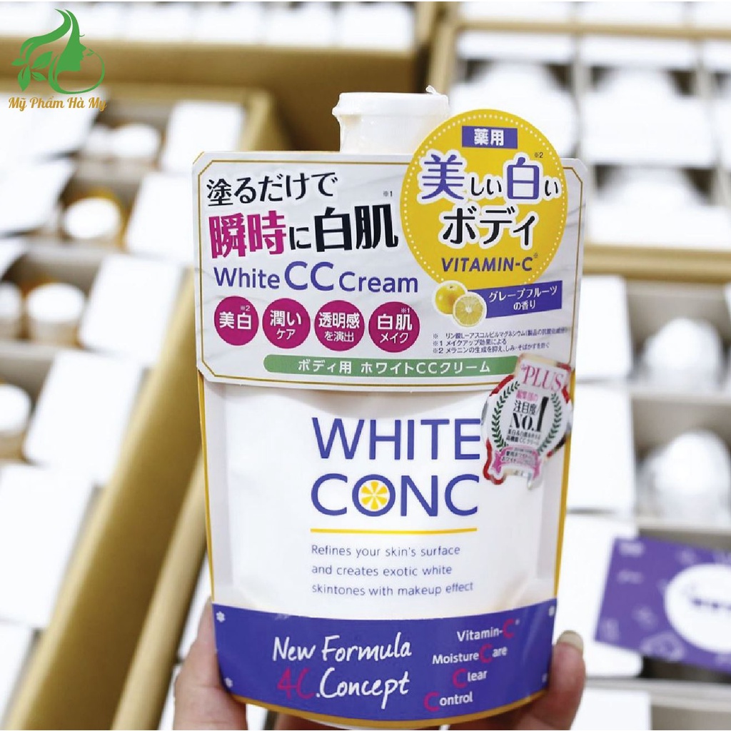 Sữa dưỡng trắng dưỡng thể, White Conc Body Cc Cream Vitamin C 200g – Mỹ Phẩm Hà My