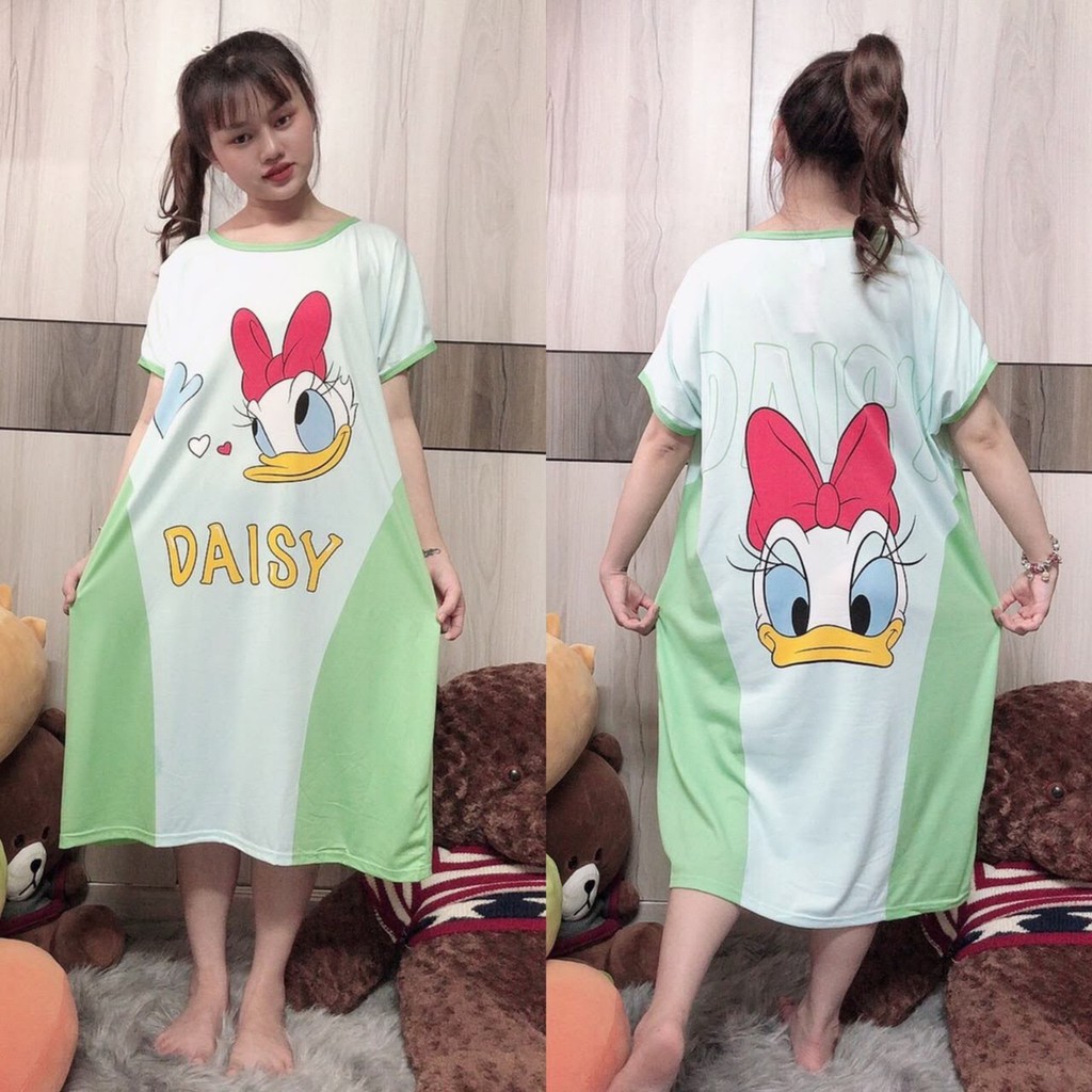 Đầm Ngủ Dáng Rộng Thoải Mái Dễ Thương Bigsize mặc ở nhà A03 | BigBuy360 - bigbuy360.vn