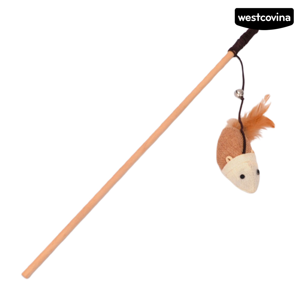 Gậy gỗ dùng chơi đùa với mèo cưng trang trí búp bê hình chuột/bí ngô/cá độc đáo