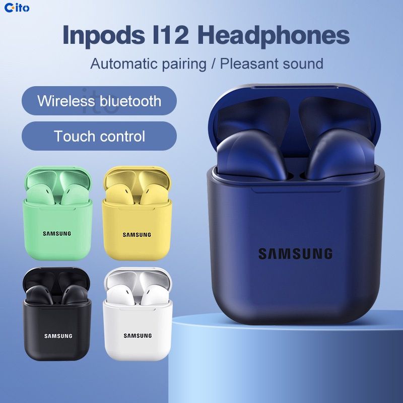 Samsung I12 Bluetooth 5.0 Tai Nghe Không Dây Thể Thao Không Dây Tiếng Ồn Hủy Bỏ Tai nghe Cho IOS/Android