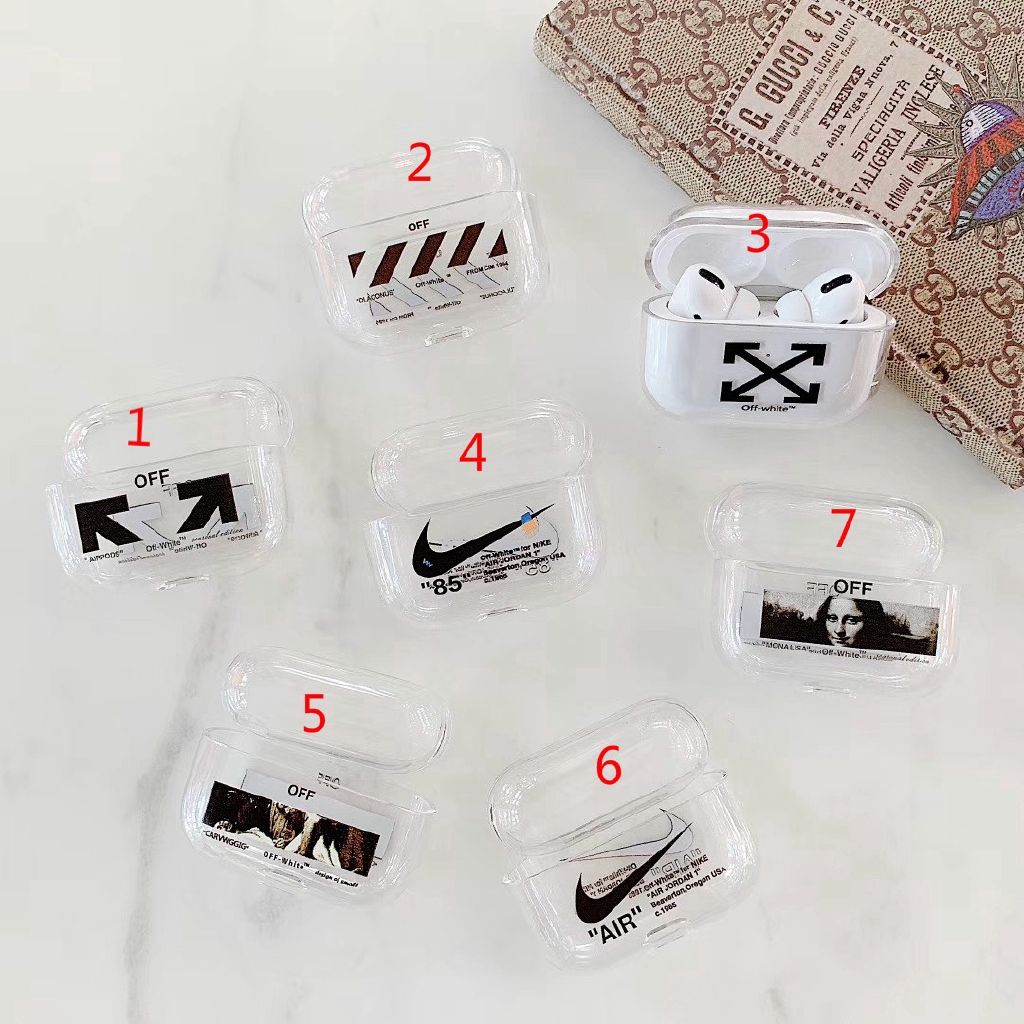 Fashion for Airpods Pro Luxury Transparent Bluetooth Headphone Protective Case