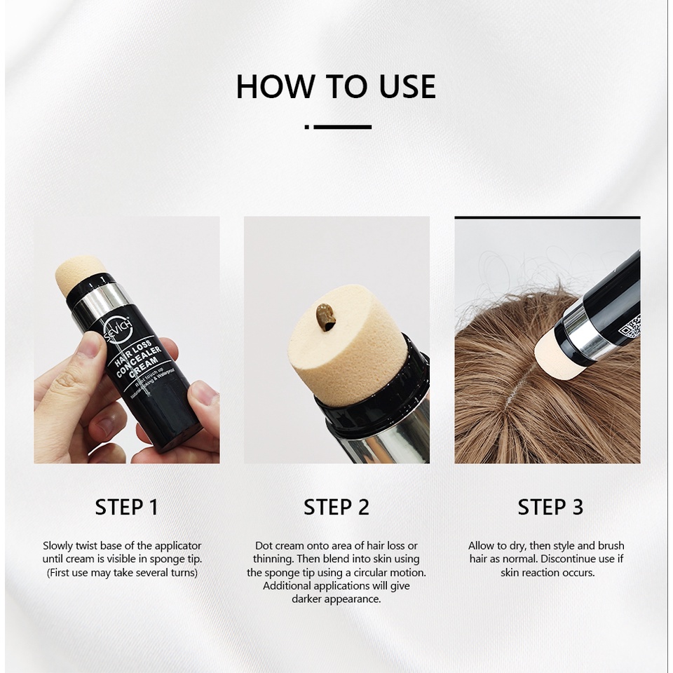 Phấn Che Khuyết Điểm Chân Tóc Chống Thấm Nước Với 5 Màu Lựa Chọn Dành Cho Cả Nam Và Nữ