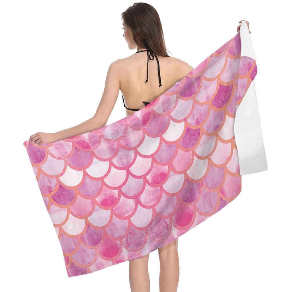 Khăn Choàng Đi Biển Mềm Mại Chống Nắng Nhanh Khô In Họa Tiết Vảy Cá 3D Phong Cách Bohemian
