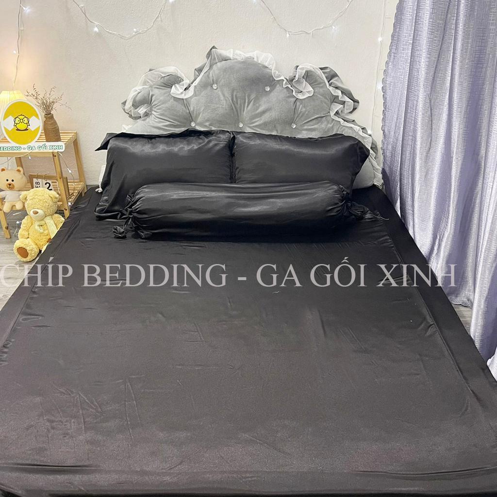 TRỌN BỘ DRAP PHI LỤA THÁI TUẤN HÀNG LOẠI 1 - ĐEN - ĐỦ KÍCH THƯỚC( ẢNH THẬT SHOP CHỤP)