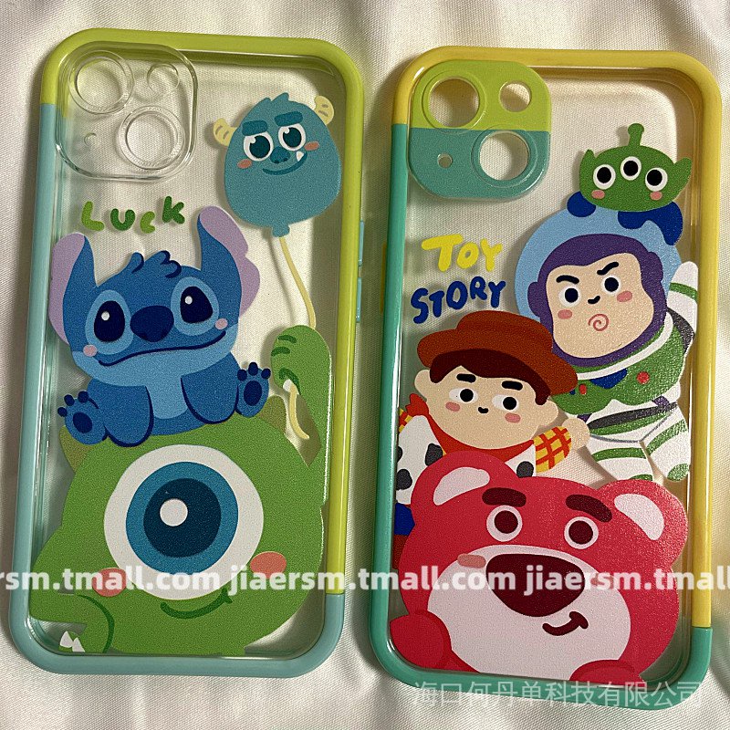 Cute cartoon story for shipment on the same day suitable for iphone13pro max Apple 12 phone case iphone11 soft silicone xsmax transparent x/xr Japanese and Korean 8plus women's fall protection case HLEJ