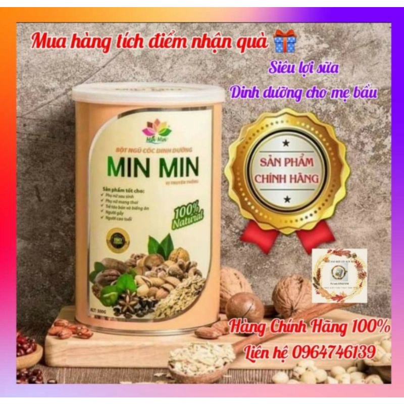 Ngũ Cốc Min Min_Ngũ Cốc Lợi Sữa Dinh Dưỡng Bà Bầu (1kg)