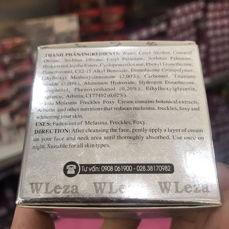 Kem Dưỡng Da Wleza Thâm Nám,Tàn Nhang 15g