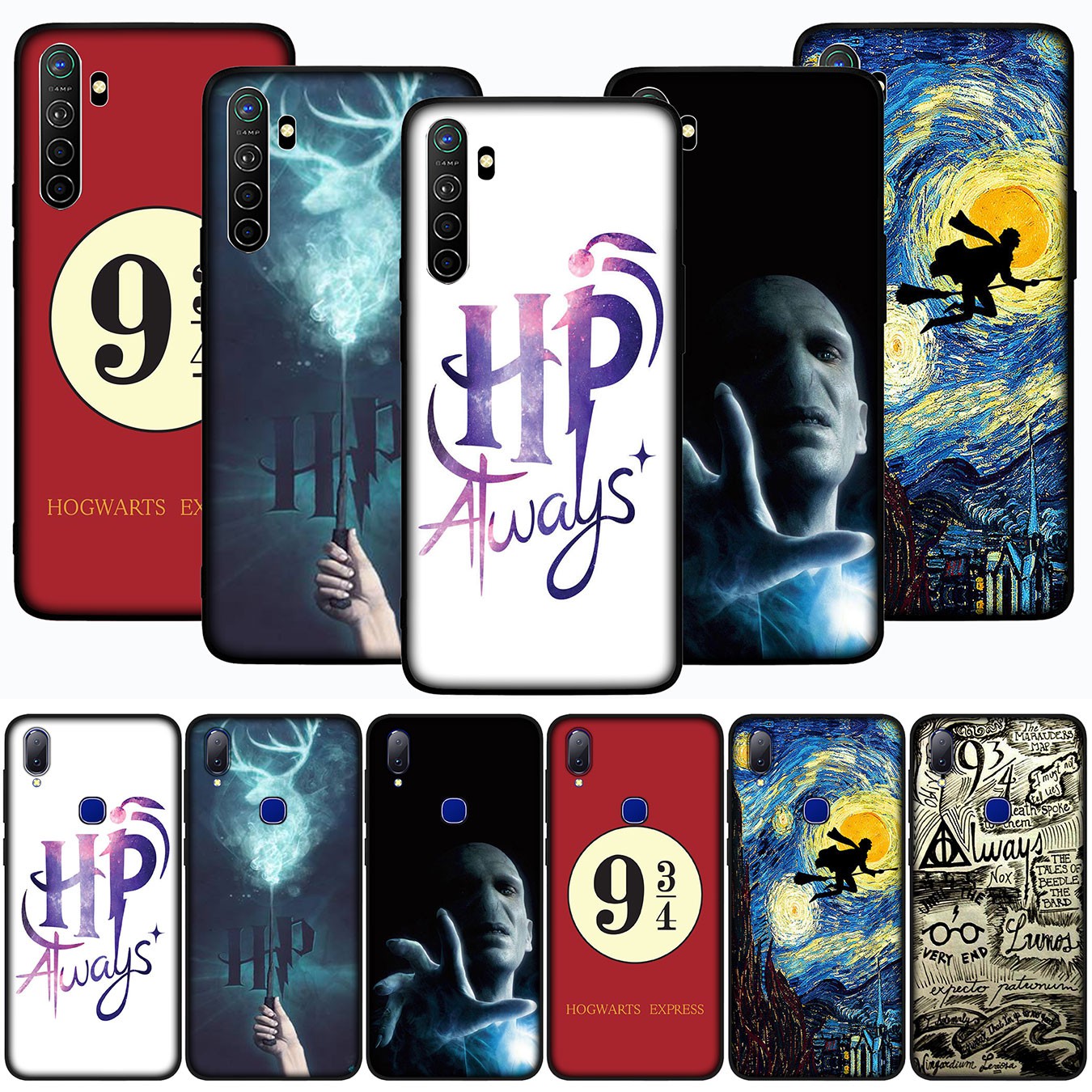 Ốp Lưng Silicone Mềm In Hình Chủ Đề Harry Potter Cho Oppo A12 A92 A72 A52 A37 A1K F7 F9 Pro A7X Neo 9 A12E A59 F1S