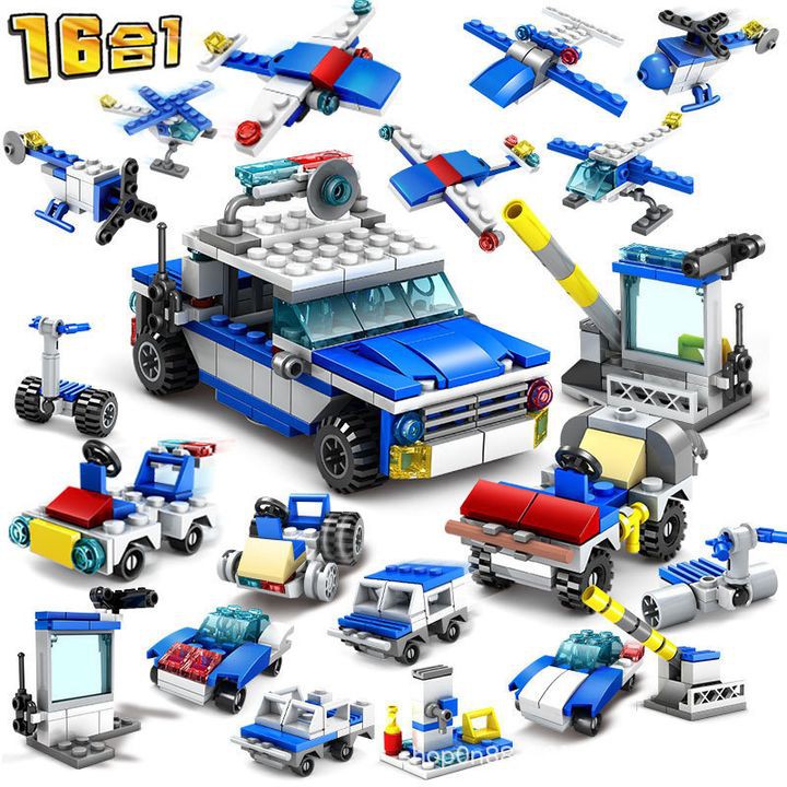 Bộ Đồ Chơi Lego Xếp Hình 16 In 1 Cảnh Sát Kazi 67251
