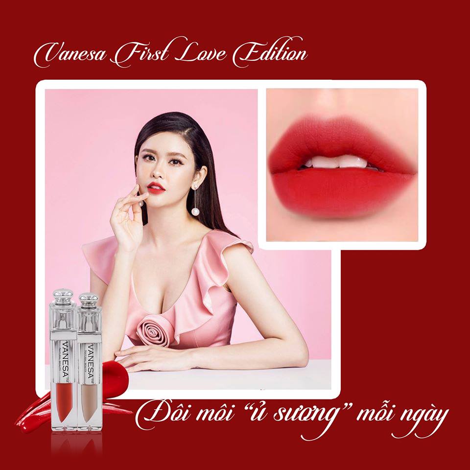 Son kem lì Vanesa First Love Edition V1 son môi che khuyết điểm và son kem màu lâu trôi | BigBuy360 - bigbuy360.vn
