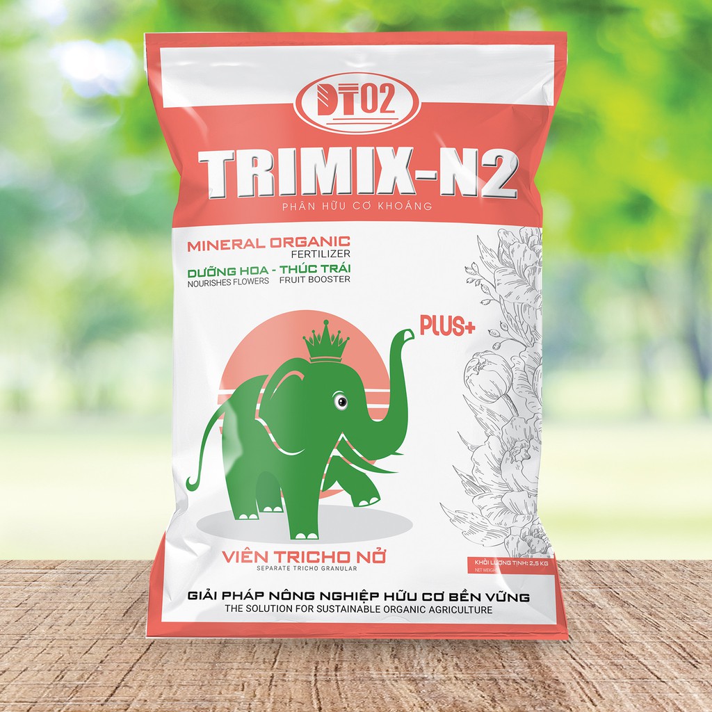 Phân hữu cơ khoáng nở Trimix-N2 2.5 kg + tặng 1 gói SRR 25gr