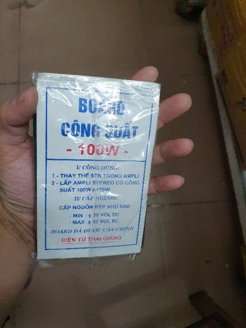 Bo mạch công suất 100w dùng 2 con tip 41 -2 con tip 42