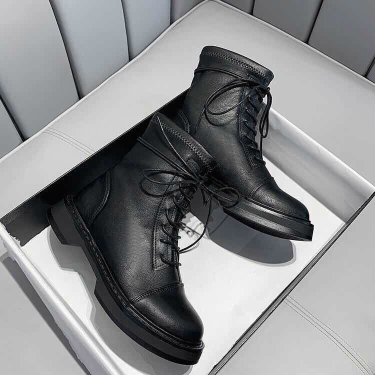 FREESHIP BỐT NỮ ĐẾ BẰNG CHẤT DA CAO CỔ DÁNG OXFORD FULLBOX 2022 | BigBuy360 - bigbuy360.vn