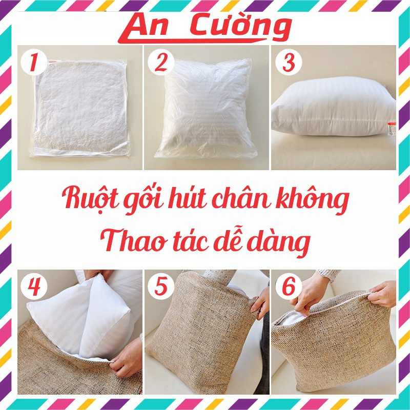 Vỏ gối sofa vải nhung💖𝑭𝑹𝑬𝑬𝑺𝑯𝑰𝑷💖Gối vuông tựa lưng sofa,ghế văn phòng trơn vải nhung cao cấp