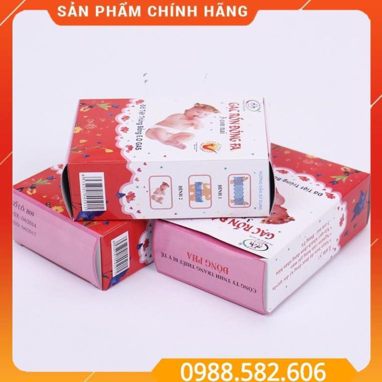 Băng Rốn Đông Fa, Gạc Rốn Cho Trẻ Sơ Sinh - Hộp 3 Miếng - 8938501545015