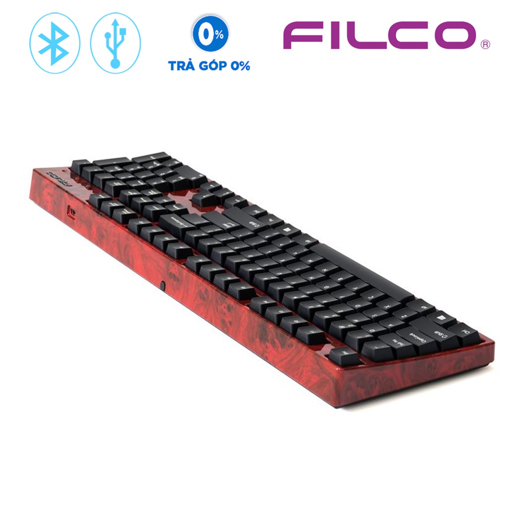 Bàn phím cơ Filco Kobo Studio Majestouch Convertible 2 Wood Red (Fullsize)