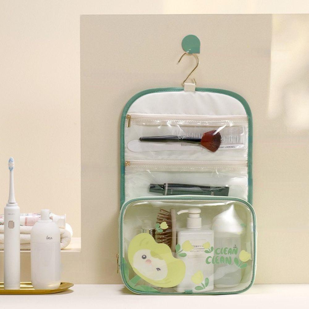 Túi Đựng Đồ Trang Điểm Họa Tiết Hoạt Hình Sức Chứa Lớn Tiện Lợi