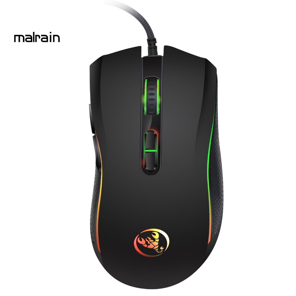 Chuột quang chơi game 3200DPI tích hợp đèn LED đẹp mắt hiện đại