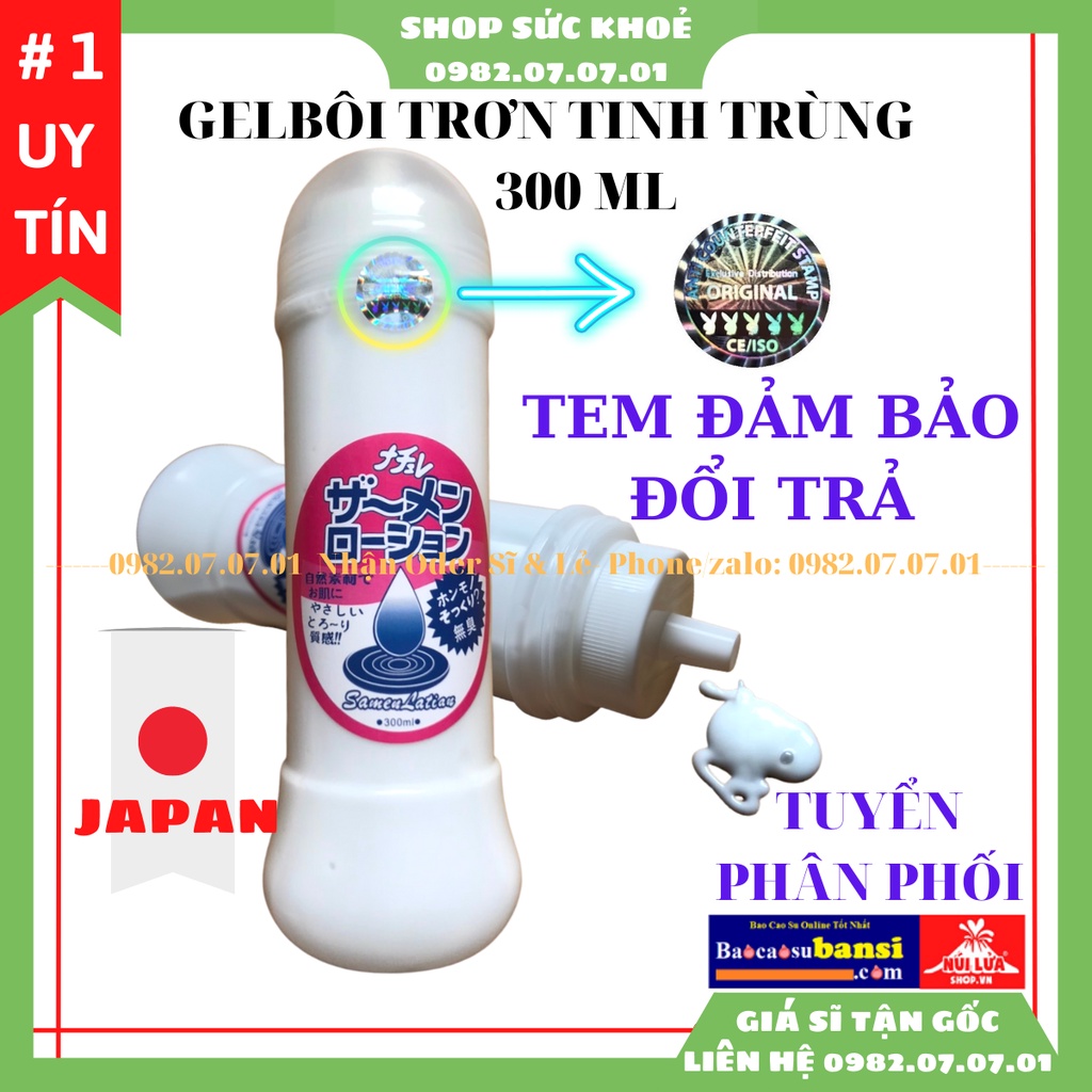 Gel Bôi Trơn Tinh Trùng Nhật Bản 300ml Siêu Sướng [100% Chính hãng]  - Cung Cấp Sĩ Gel Và Các Sản Phẩm Hỗ Trợ Sinh Lý