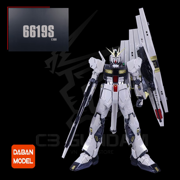 MÔ HÌNH GUNDAM DABAN MG 1/100 DABAN 6619S RX-93 NU GUNDAM TITANIUM FINISH