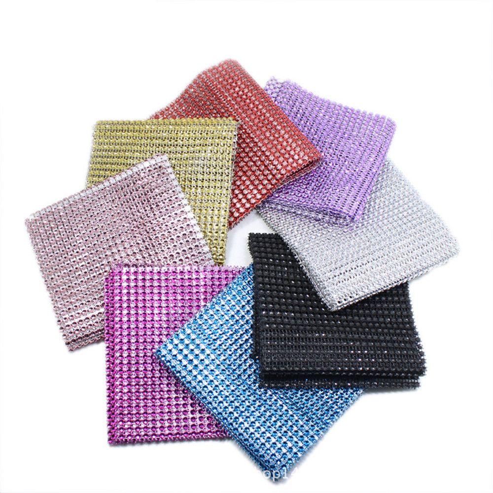 Kent1 1 Yard 24 Hàng|Lưới Đính Kim Cương Giả Cao Cấp Thời Trang|Cuộn Giấy Bọc Bánh Kem Trang Trí Tiệc|Dây Ruy Băng Trang Trí Xinh Xắn Chất Lượng