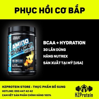 NUTREX AMINO CHARGER HYDRATION – BỔ SUNG 6g BCAA VÀ ĐIỆN GIẢI GIÚP CƠ THỂ PHỤC HỒI NHANH CHÓNG (30 LẦN DÙNG)