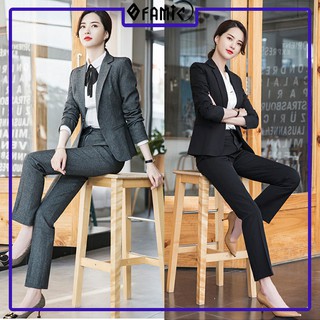 Bộ Vest Nữ ❤️𝑭𝑹𝑬𝑬𝑺𝑯𝑰𝑷❤️ Giảm 5K khi nhập mã [ AO BLAZER ] Vest Công Sở Hàn Quốc Gồm Áo Vest Quần Dài