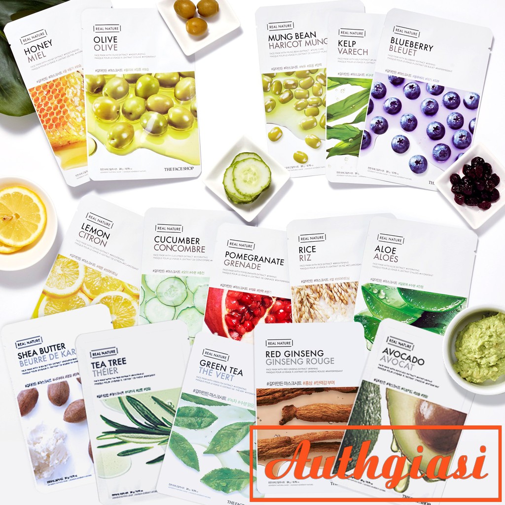 Mặt nạ dưỡng da The Face Shop Real Nature Mask Sheet TFS cung cấp dưỡng chất sâu cho da 20g