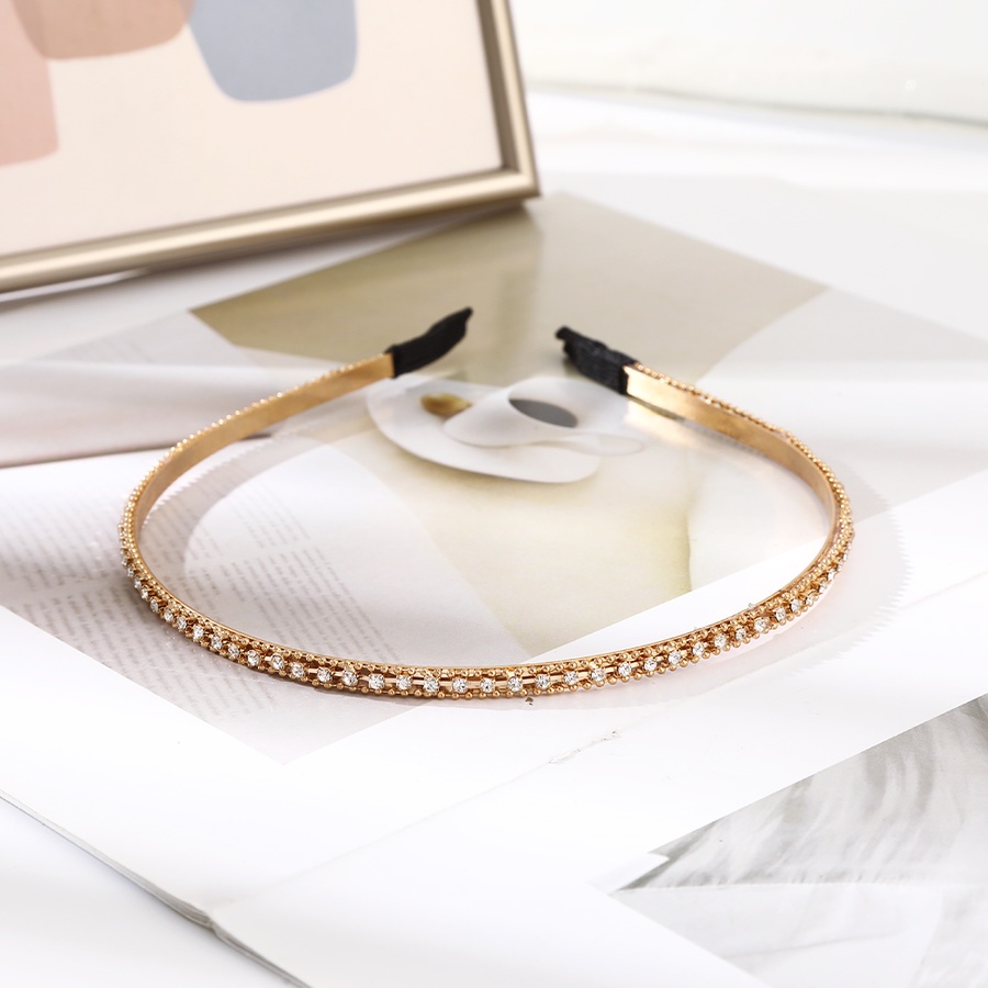 Băng Đô Cài Tóc Dạng Chuỗi Xích Đính Đá Thời Trang Hàn Quốc Cho Nữ