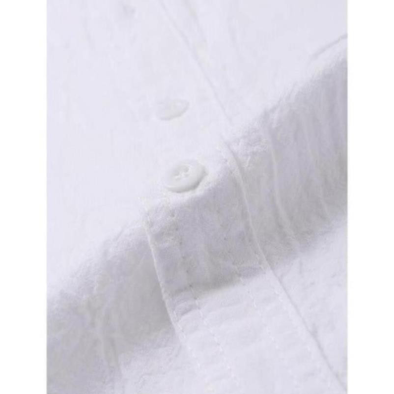 (NT) Áo Sơ Mi Nam Đũi Nhật Cổ Trụ (0) 2 33 | BigBuy360 - bigbuy360.vn