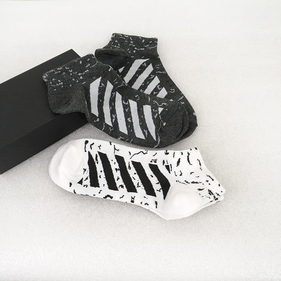 Tất Off White Marble Low 01