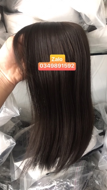 Hình thật Tóc giả che hói/ bạc tóc 25cm DLH _002