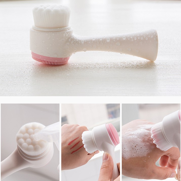 Cọ rửa mặt Hàn Quốc 2 mặt loại bỏ bụi bẩn, bã nhờn | BigBuy360 - bigbuy360.vn