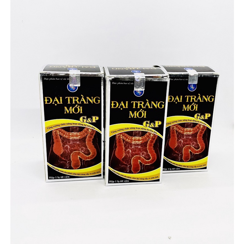 Viên uống  đại tràng mới G&P - Giải pháp mới cho người bị đại tràng - Tăng cường chức năng hoạt động hệ tiêu hóa - lọ 60