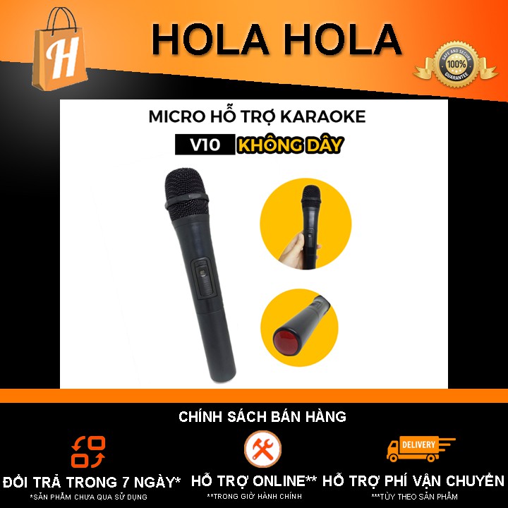 Micro hỗ trợ Karaoke V10 không dây